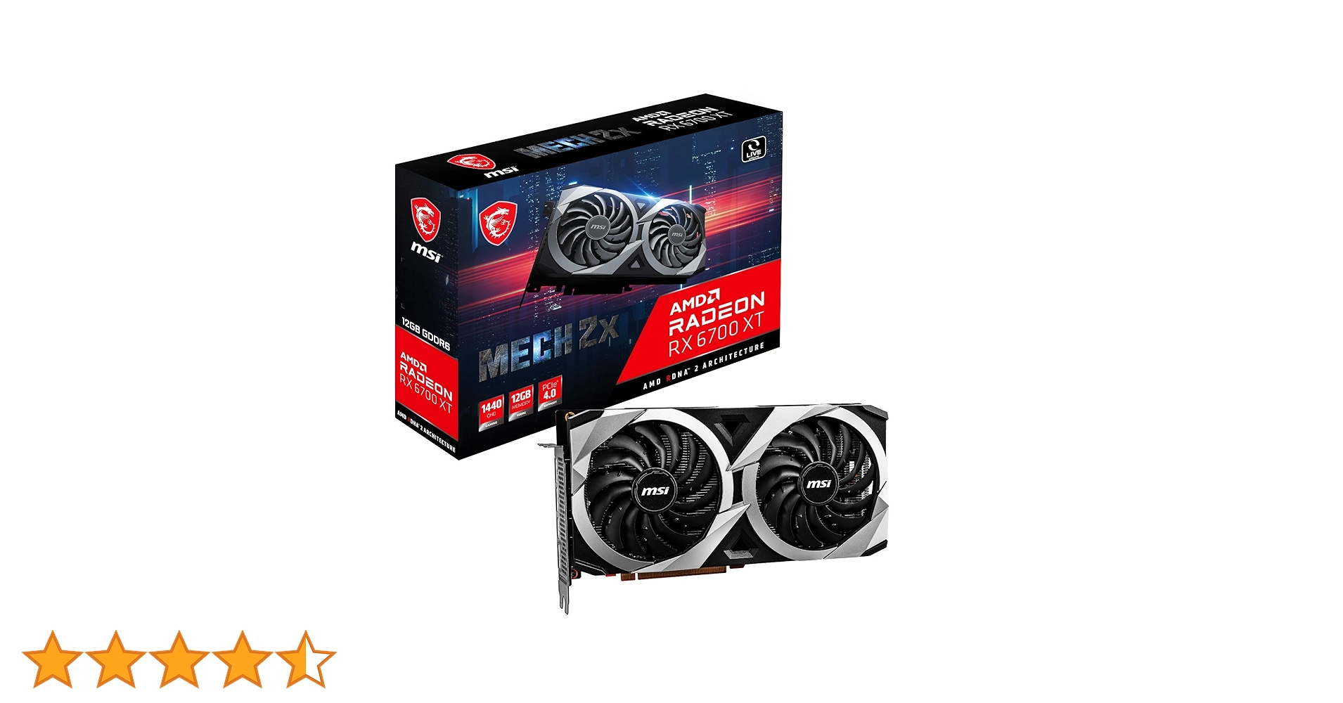 ★⭐︎MSI Radeon RX 6700 XT MECH 2X 12G Msi Amd Radeon Rx 6700 Xt RX 6700 XT MECH 2X 12G Karta